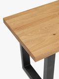 John Lewis Calia solid oak 2-seater dining bench - British product