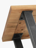 John Lewis Calia solid oak 2-seater dining bench - British product