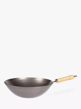 John Lewis John Lewis Uncoated Carbon Steel Wok 24cm- Buy online at McGrocer