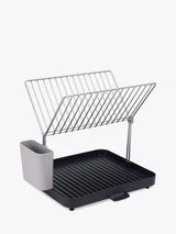 John Lewis Self-Draining Two-Tier Dish Rack with Clipping Utensil Pot- Buy online at McGrocer
