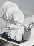 Joseph Joseph two-tier self-draining dish rack with utensil pot, UK version