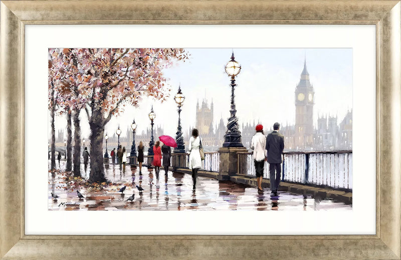 John Lewis Thames View framed print by Richard Macneil, UK version