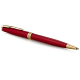 PARKER Sonnet Matt Lacquer ballpoint pen in red and gold, UK version