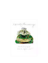 John Lewis Woodmansterne Frog Speedy Recovery Get Well Greetings Card- Buy online at McGrocer