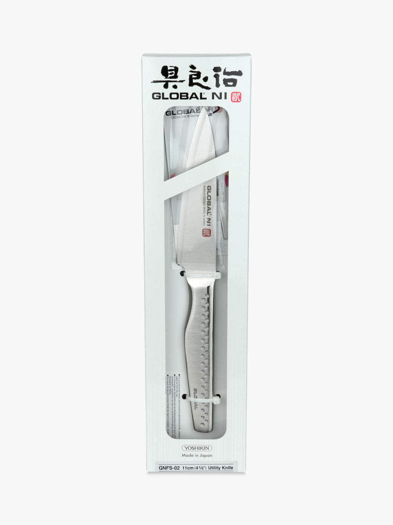 GLOBAL NI Series 11cm stainless steel utility knife, imported from the UK