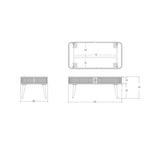 John Lewis Grayson Storage Coffee Table - British product