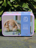 Apples to Pears floral bunny sewing kit in a tin - British product