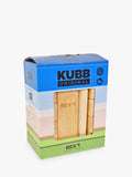 Bex Kubb game set with wooden pieces and cotton bag - British product