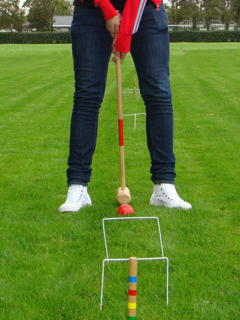 Bex 6 Mallet Croquet Set rubber wood lawn game - British product
