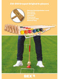 Bex 6 Mallet Croquet Set rubber wood lawn game - British product