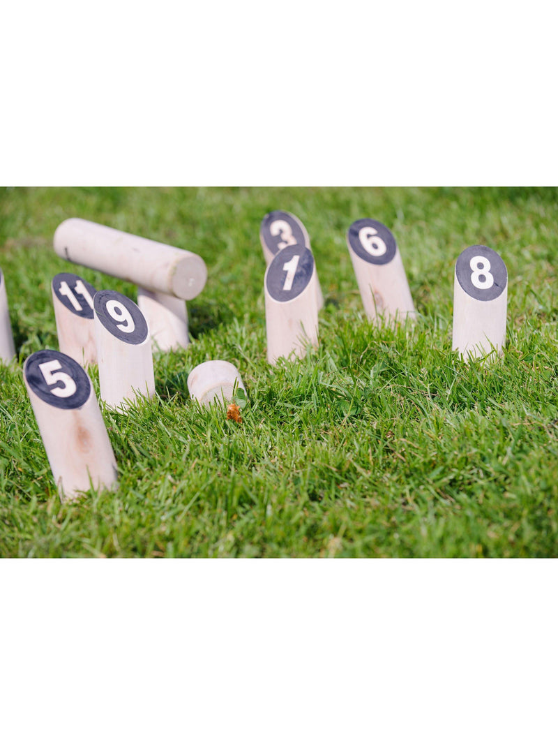 Bex Number Kubb party game set, imported from the UK