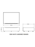 John Lewis underbed drawers set of 2 natural, imported from the UK
