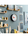 Newgate Clocks Luggage analogue wall clock 30cm black and red - British product