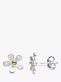 Nina B sterling silver flower stud earrings, UK version