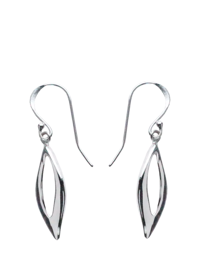 John Lewis Nina B Hook Drop Earrings, Silver- Buy online at McGrocer