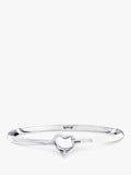 Nina B sterling silver heart diamond bangle - British product