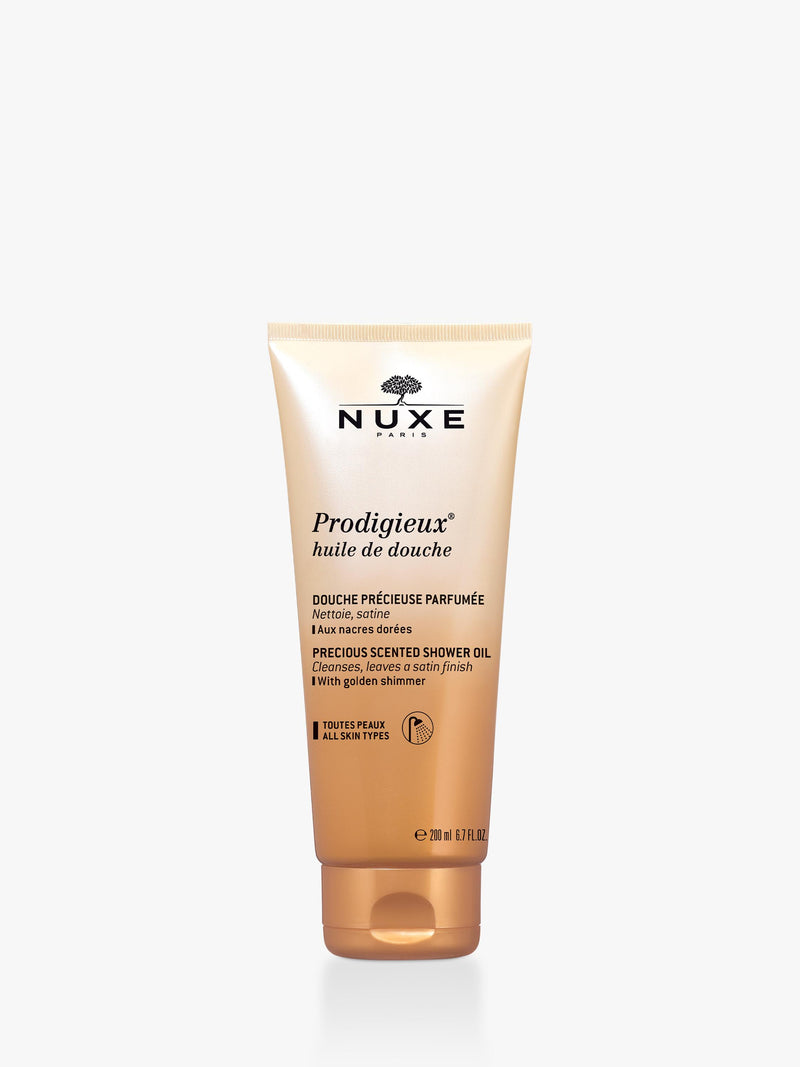 NUXE Shower Oil with Golden Shimmer 200ml, imported from the UK