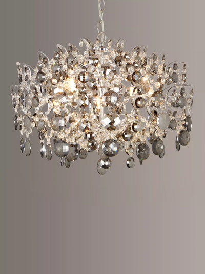 John Lewis John Lewis Paris Smoke & Clear Crystal Ceiling Light- Buy online at McGrocer