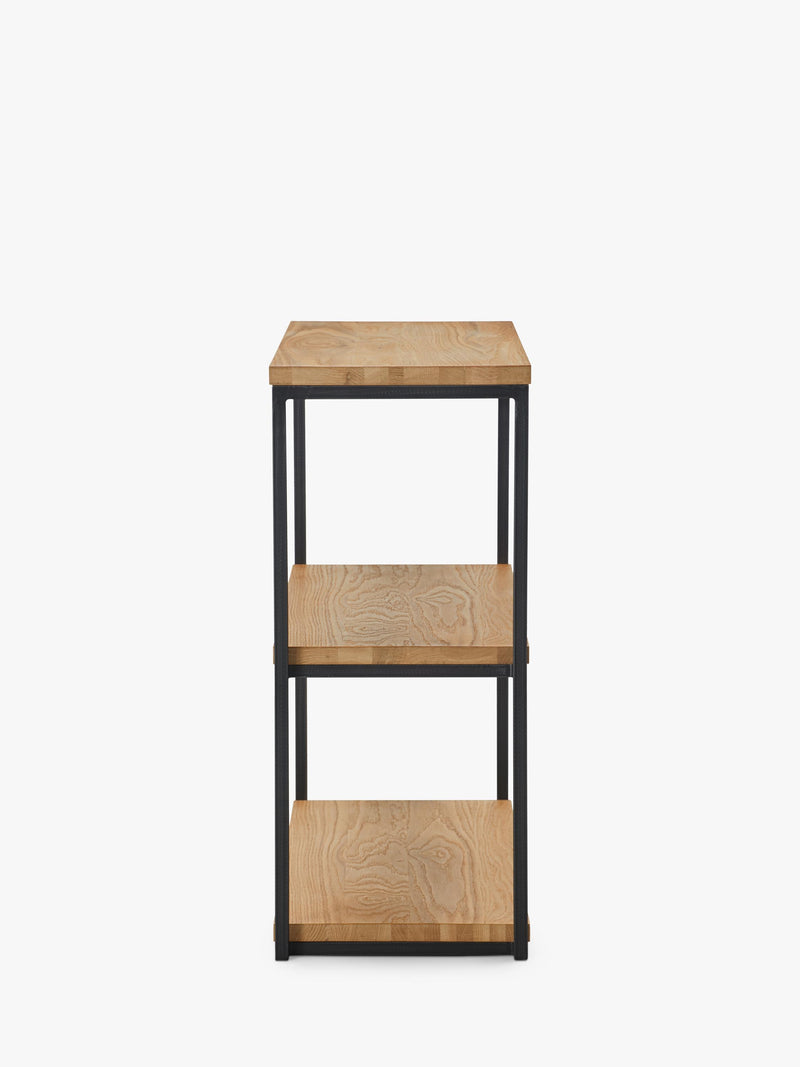 John Lewis Calia oak low shelving unit, UK version