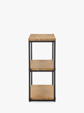 John Lewis Calia oak low shelving unit, UK version