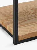 John Lewis Calia oak low shelving unit, UK version