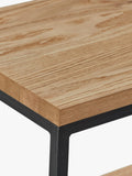 John Lewis Calia oak low shelving unit, UK version