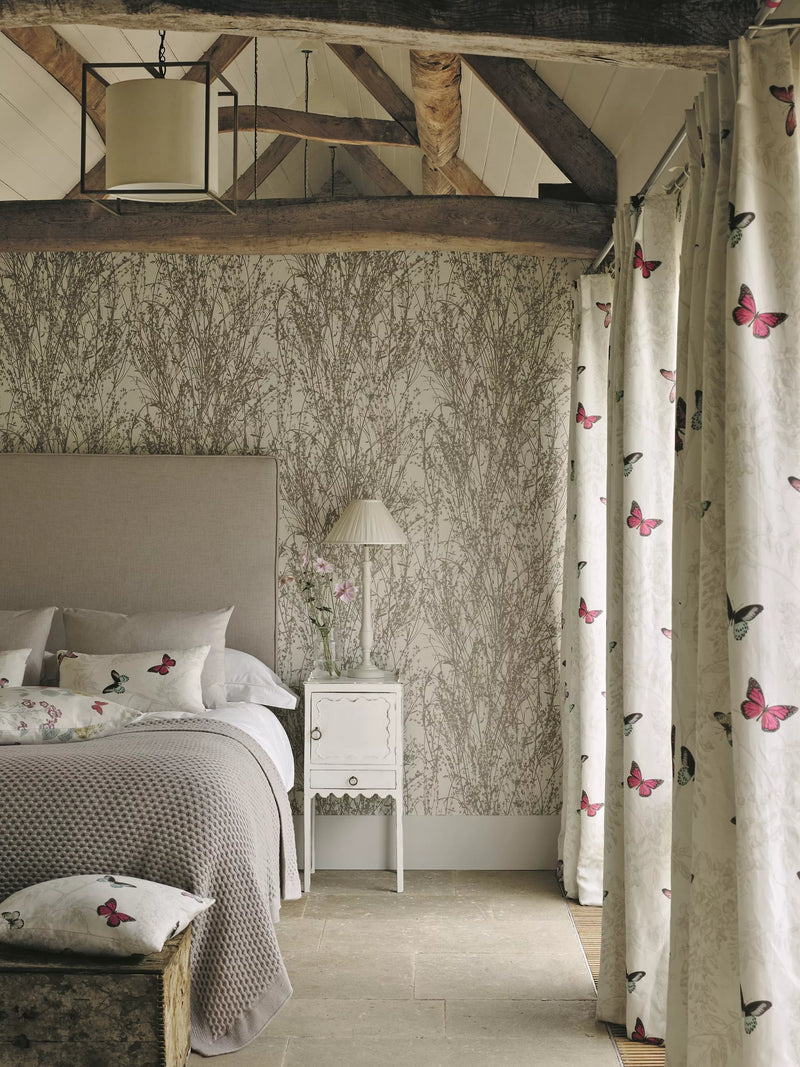 Sanderson Meadow Canvas wallpaper (British brand)