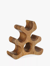 John Lewis John Lewis Wine Rack, 6 Bottle, FSC-Certified (Mango Wood)- Buy online at McGrocer