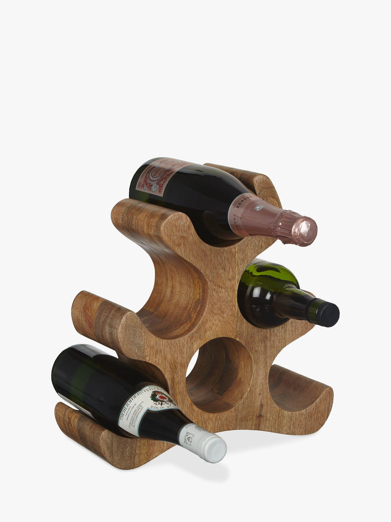 John Lewis wine rack mango wood 6 bottle - British product