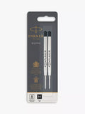 PARKER ballpoint pen gel refill black medium set of 2 (British brand)