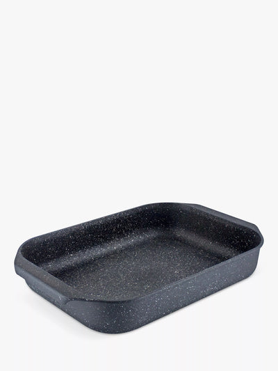 John Lewis Eaziglide Neverstick2 Aluminium Non-Stick Roaster, Black, 4.3L- Buy online at McGrocer