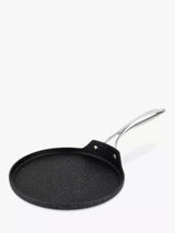 John Lewis Eaziglide Neverstick2 Aluminum Non-Stick Pancake Pan Black 25cm- Buy online at McGrocer
