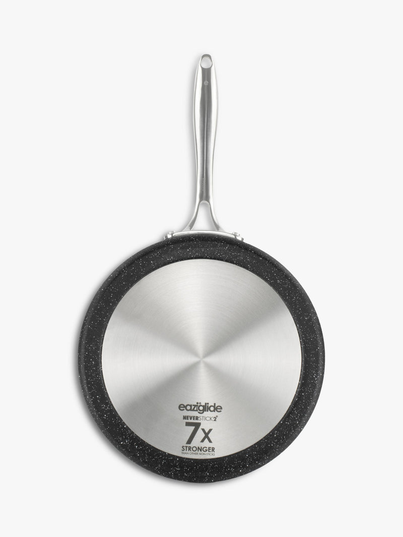 Eaziglide Neverstick2 Aluminum Non-Stick Pancake Pan Black 25cm - British product