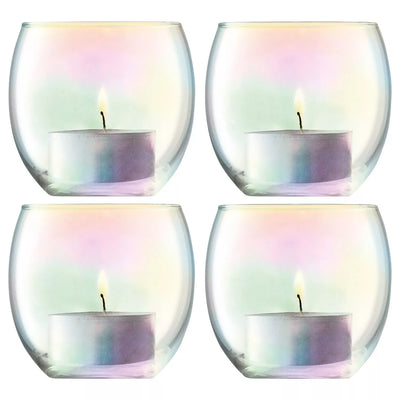 John Lewis LSA International Pearl Tealight Holder Candles Set of 4- Buy online at McGrocer