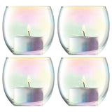 LSA International Pearl Tealight Holder Set of 4, UK version