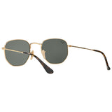 Ray-Ban hexagonal flat lens sunglasses with Flash mirror, UK version