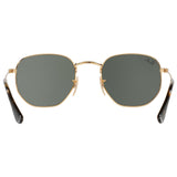 Ray-Ban hexagonal flat lens sunglasses with Flash mirror, UK version