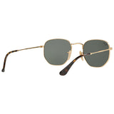 Ray-Ban hexagonal flat lens sunglasses with Flash mirror, UK version
