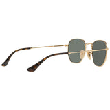 Ray-Ban hexagonal flat lens sunglasses with Flash mirror, UK version