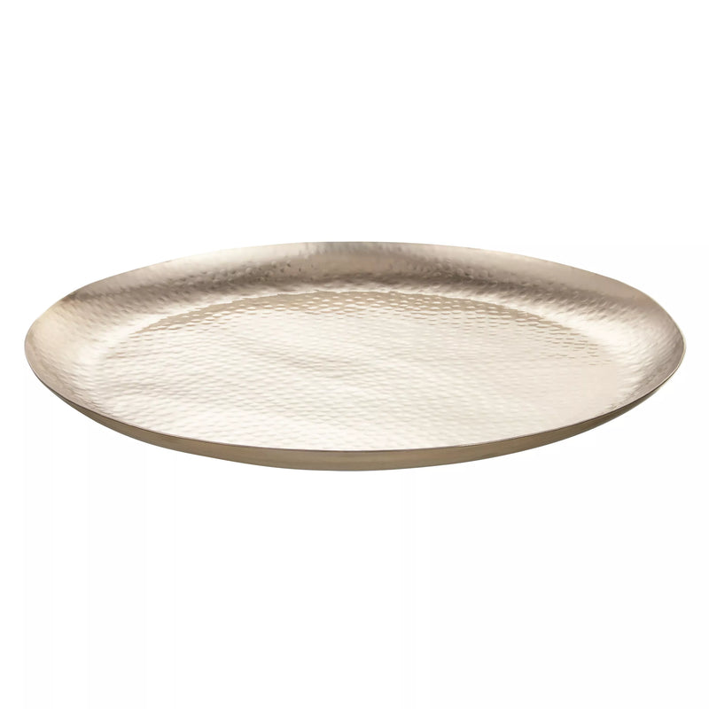 John Lewis large hammered candle plate 30cm, imported from the UK