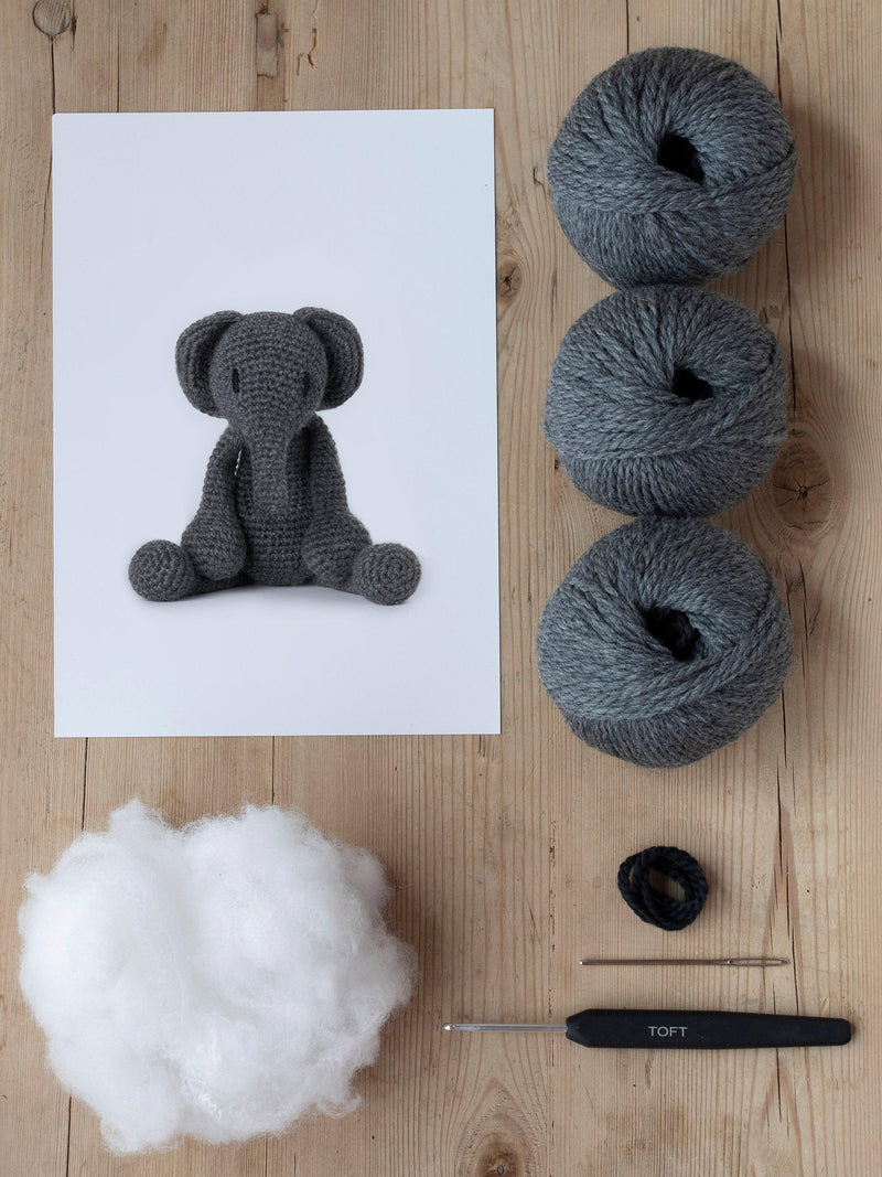 TOFT Bridget Elephant crochet kit, UK version