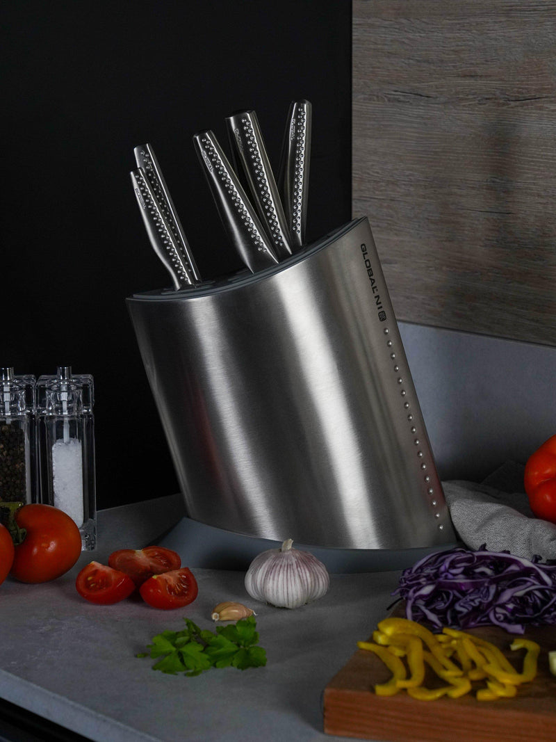 GLOBAL NI Series knife block 6 piece set (British brand)