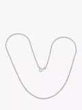 Nina B sterling silver box chain necklace 70cm (British brand)