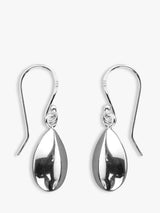 John Lewis Nina B Hook Drop Earrings, Silver- Buy online at McGrocer