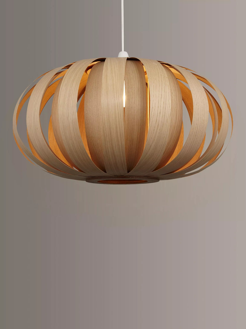Tom Raffield Urchin pendant light 53cm oak (British brand)