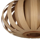 Tom Raffield Urchin pendant light 53cm oak (British brand)