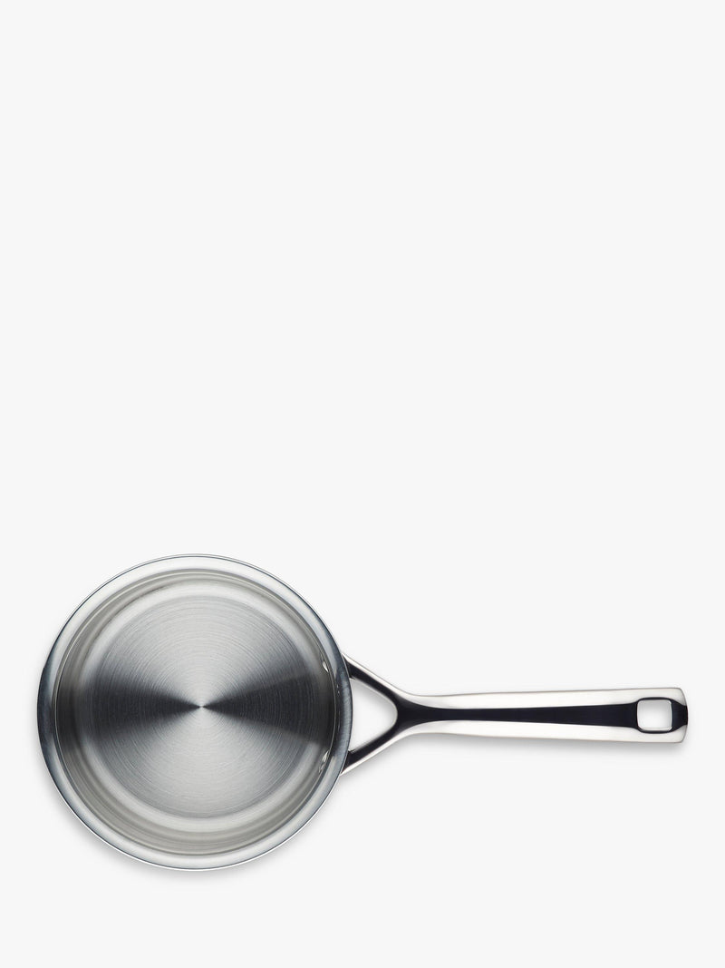 Le Creuset stainless steel lidded saucepan 14cm, UK version