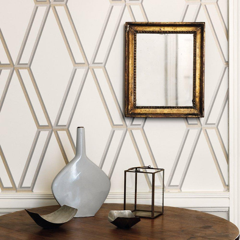 Romo Marquise wallpaper geometric design 10.05m x 68.6cm, UK version