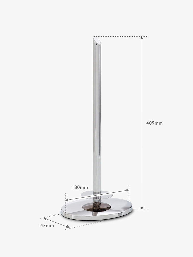 Robert Welch Oblique toilet roll holder with 3-roll capacity, imported from the UK