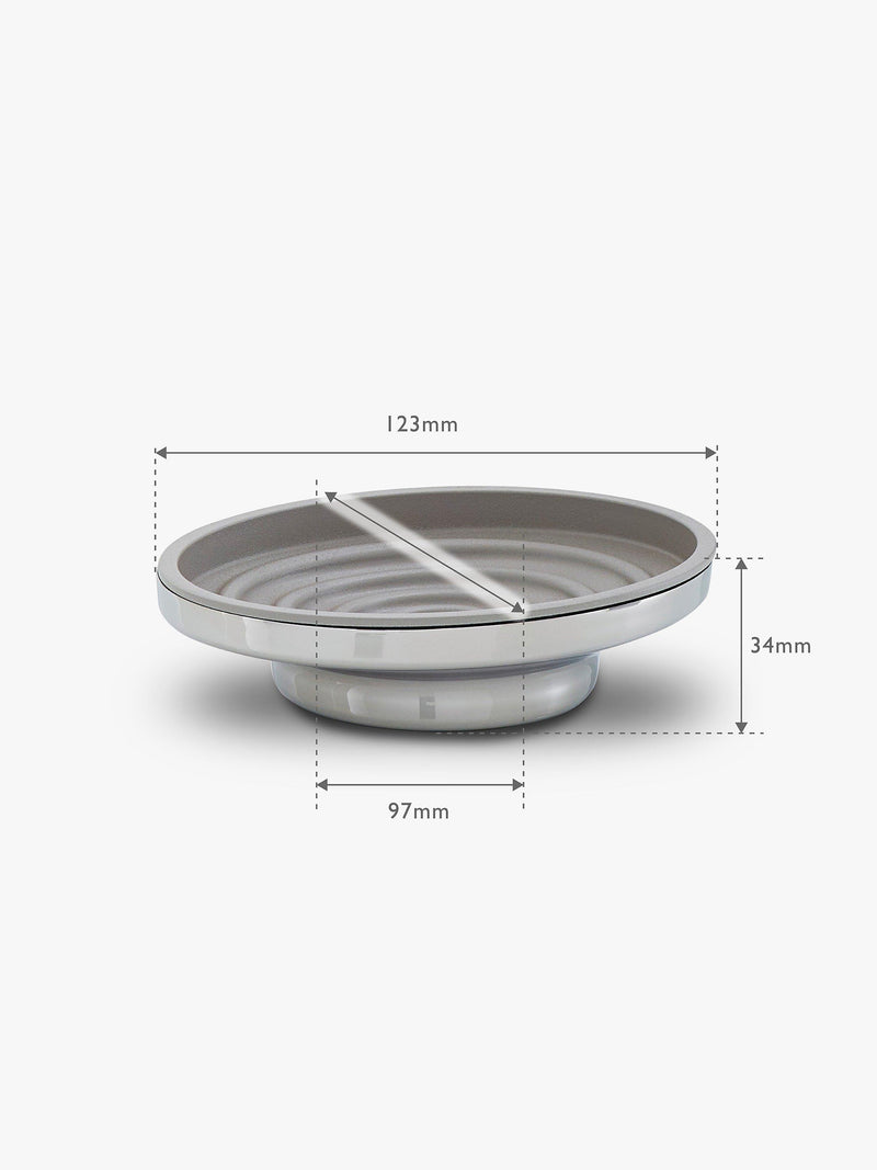 Robert Welch Oblique Soap Dish polished stainless steel (British brand)